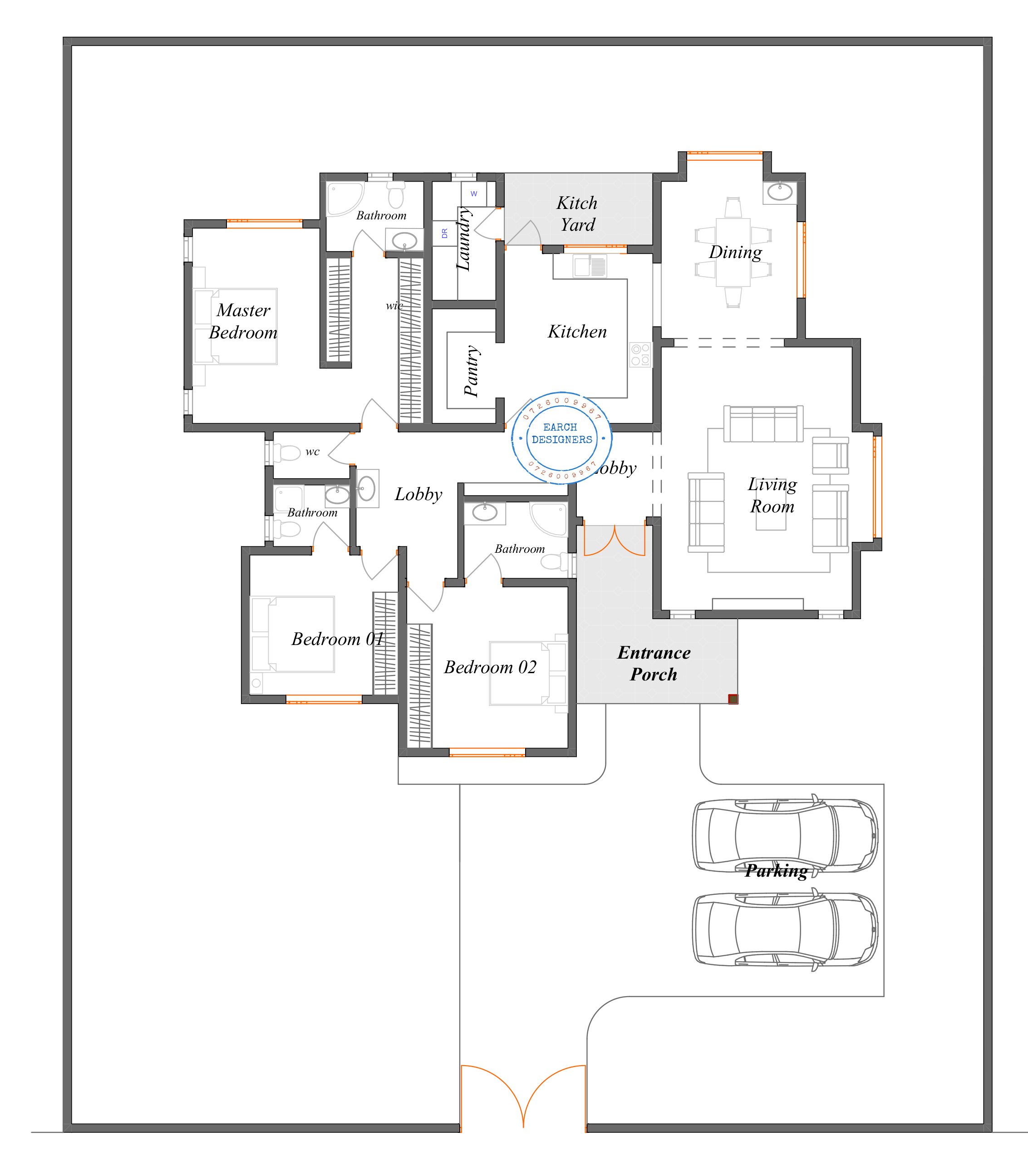 Modern 3 Bedroom Bungalow