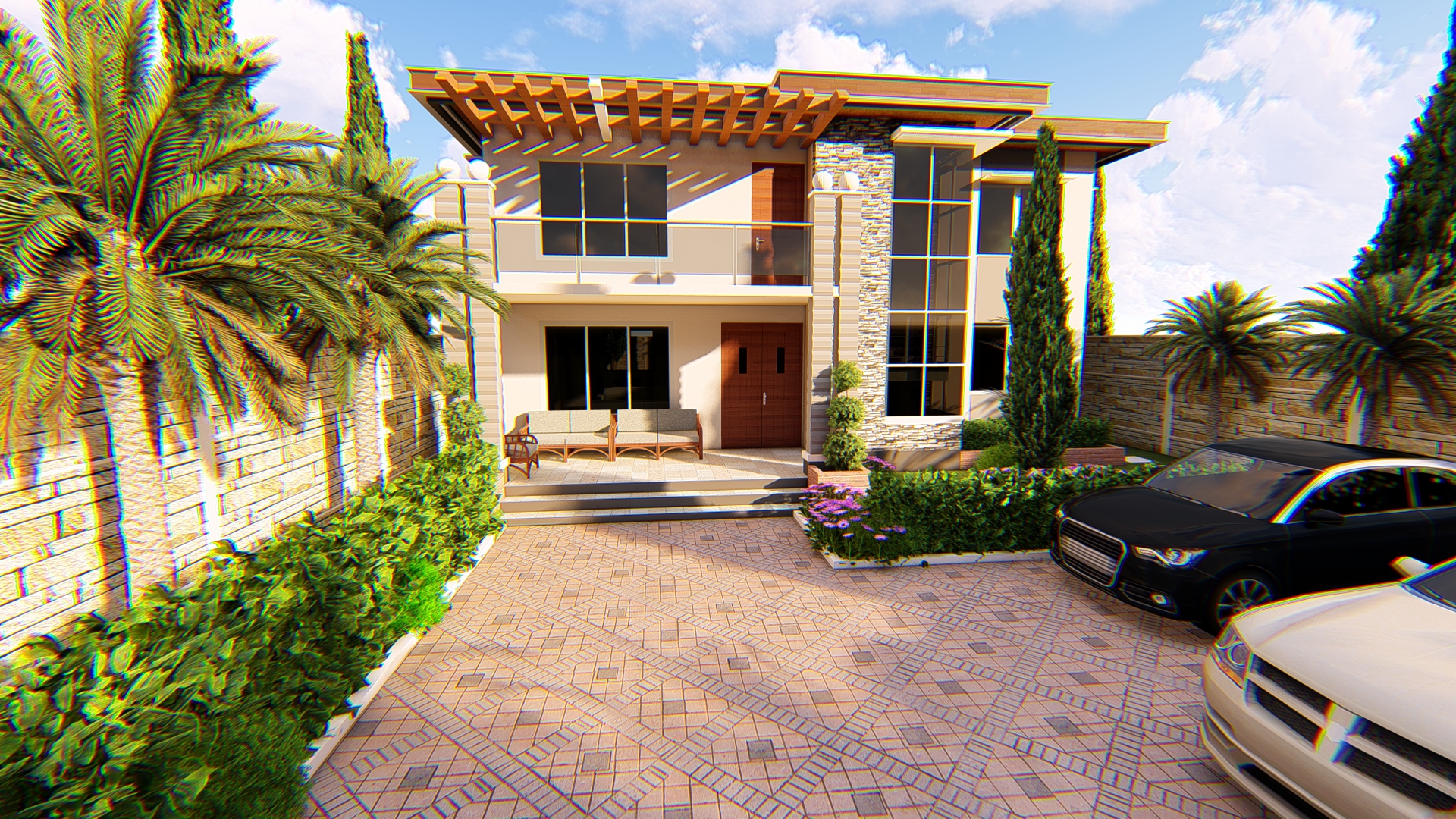 Modern 4 Bedroom Maisonette House Plan
