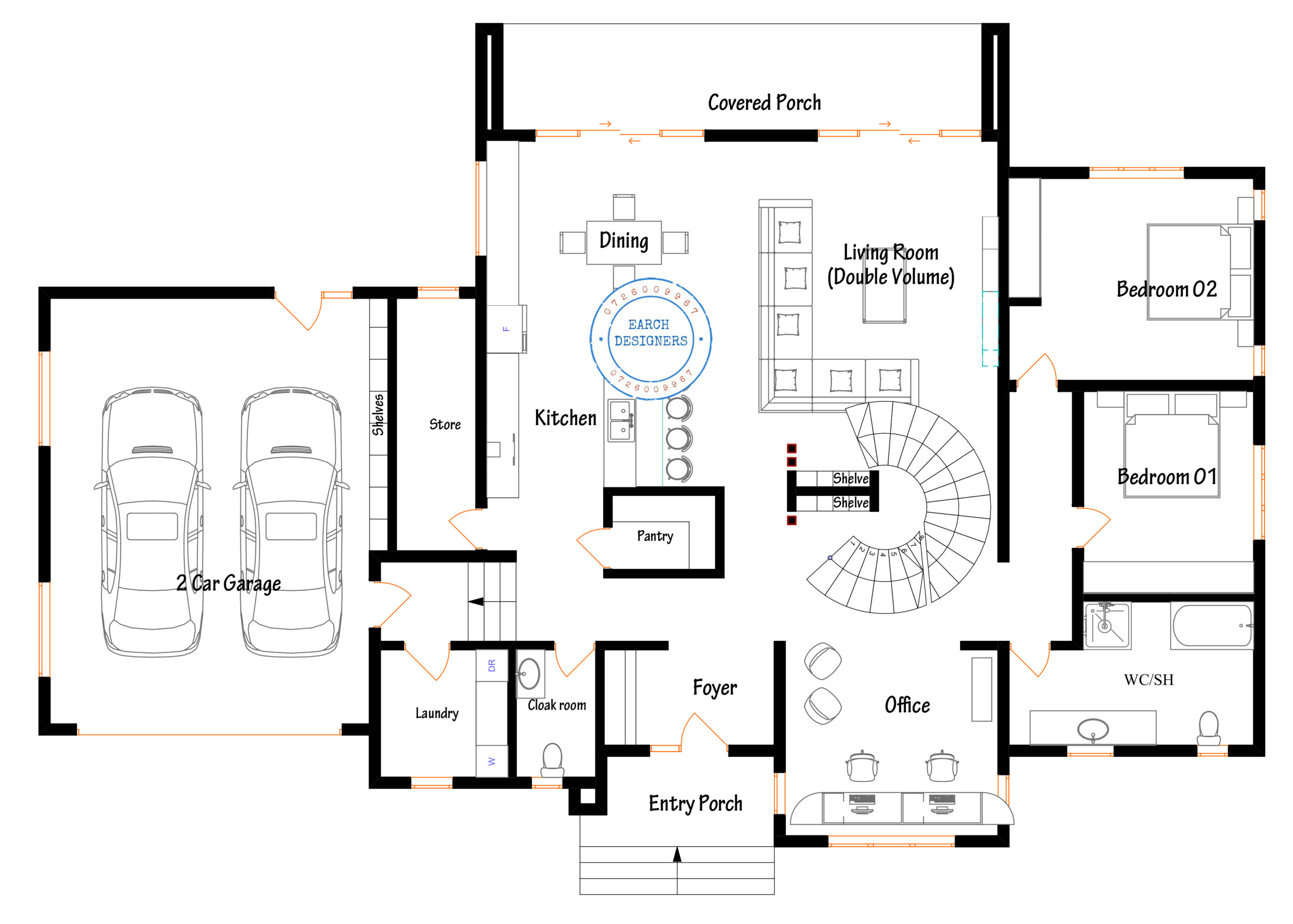 4 Bedroom Maisosnette (plan with measurement)