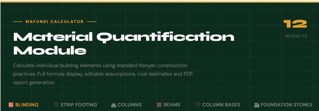 Construction Cost Calculator Kenya