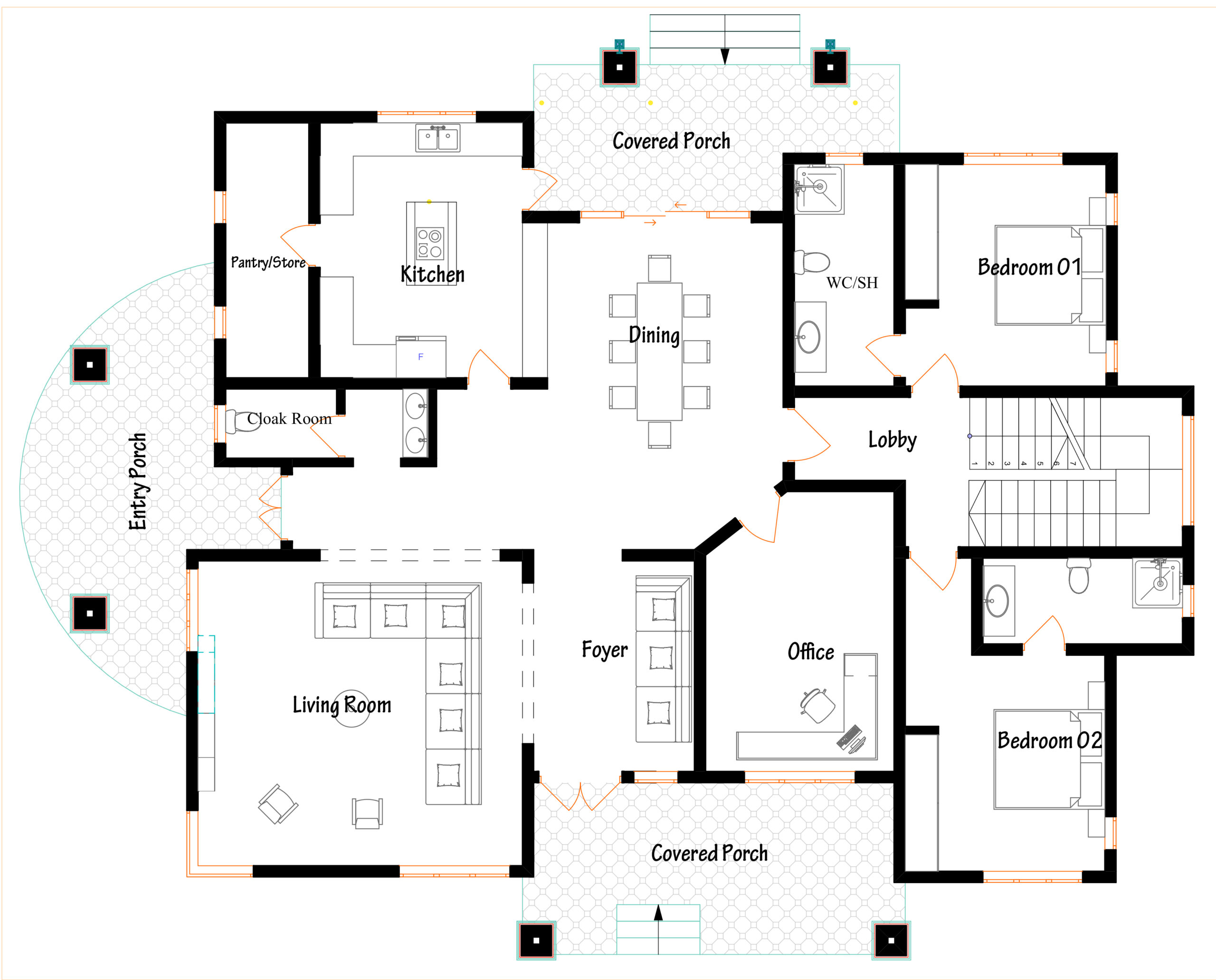 6 bedroom